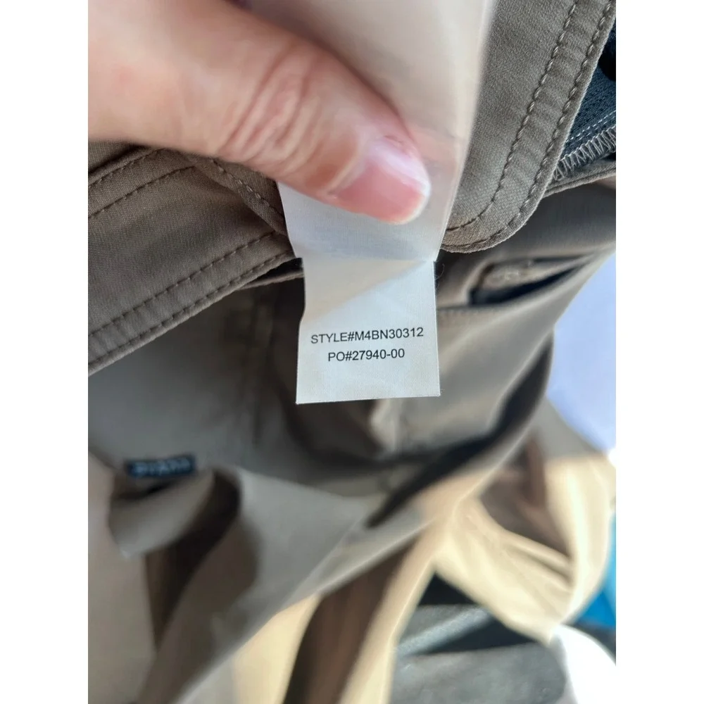 Prana Brion Hiking Outdoor Utility Pants in Brown SZ 34 - Picture 10 of 10